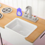 Country Play Kitchen (Pink) by Bigjigs Toys US