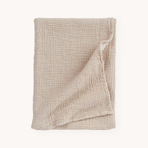 Crinkle Cotton Baby Blanket by POKOLOKO