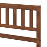 Twin/Full/Queen Size Wood Bed Frame with Headboard and Slat Support-Full Size