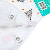 Gift Set: Washington D.C. Baby Muslin Swaddle Blanket and Burp Cloth/Bib Combo by Little Hometown