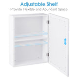 Wall Mounted Adjustable Medicine Storage Mirror Cabinet