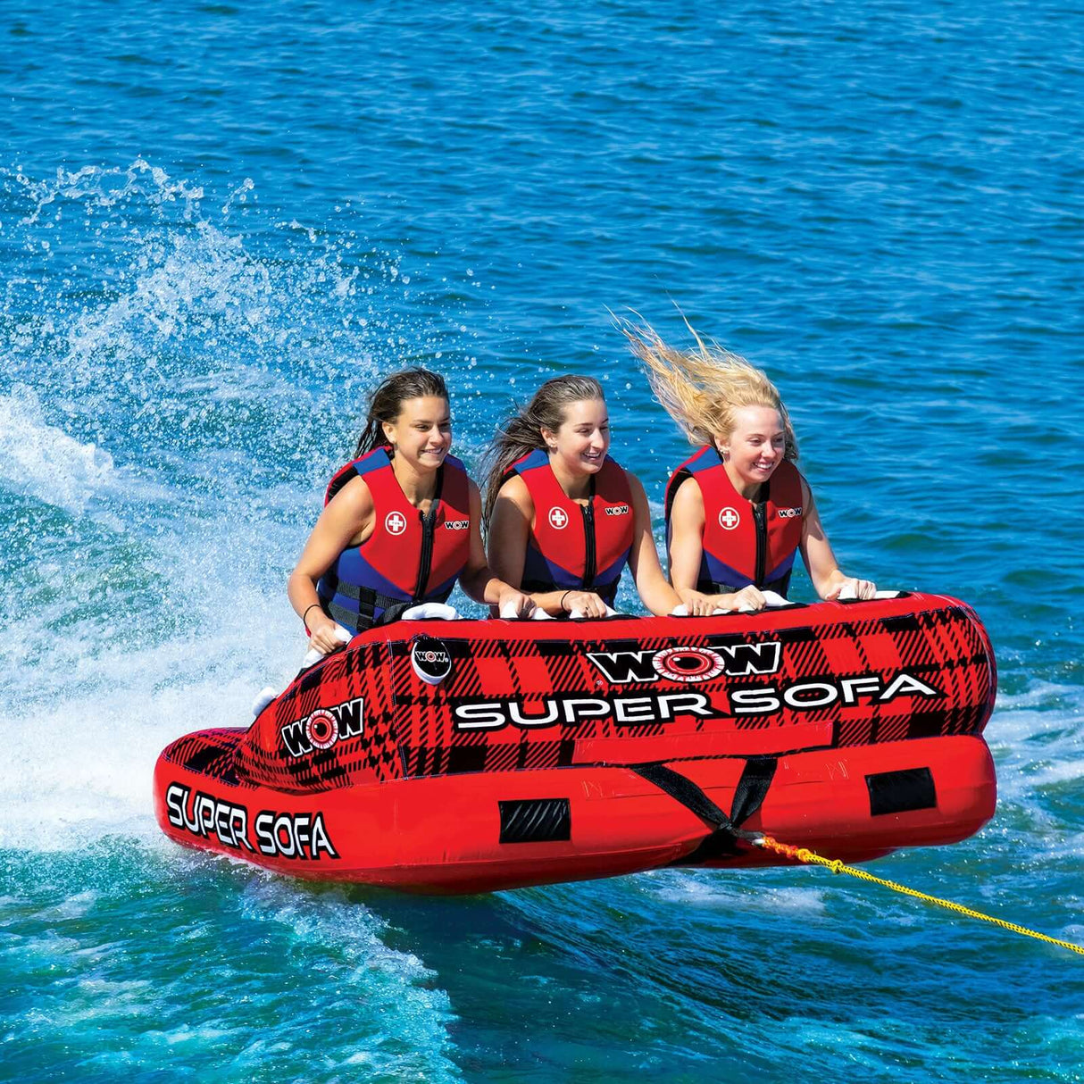 WOW Sports Super Sofa 1 to 3-Person Towable (21-1040) by Jupiter Gear