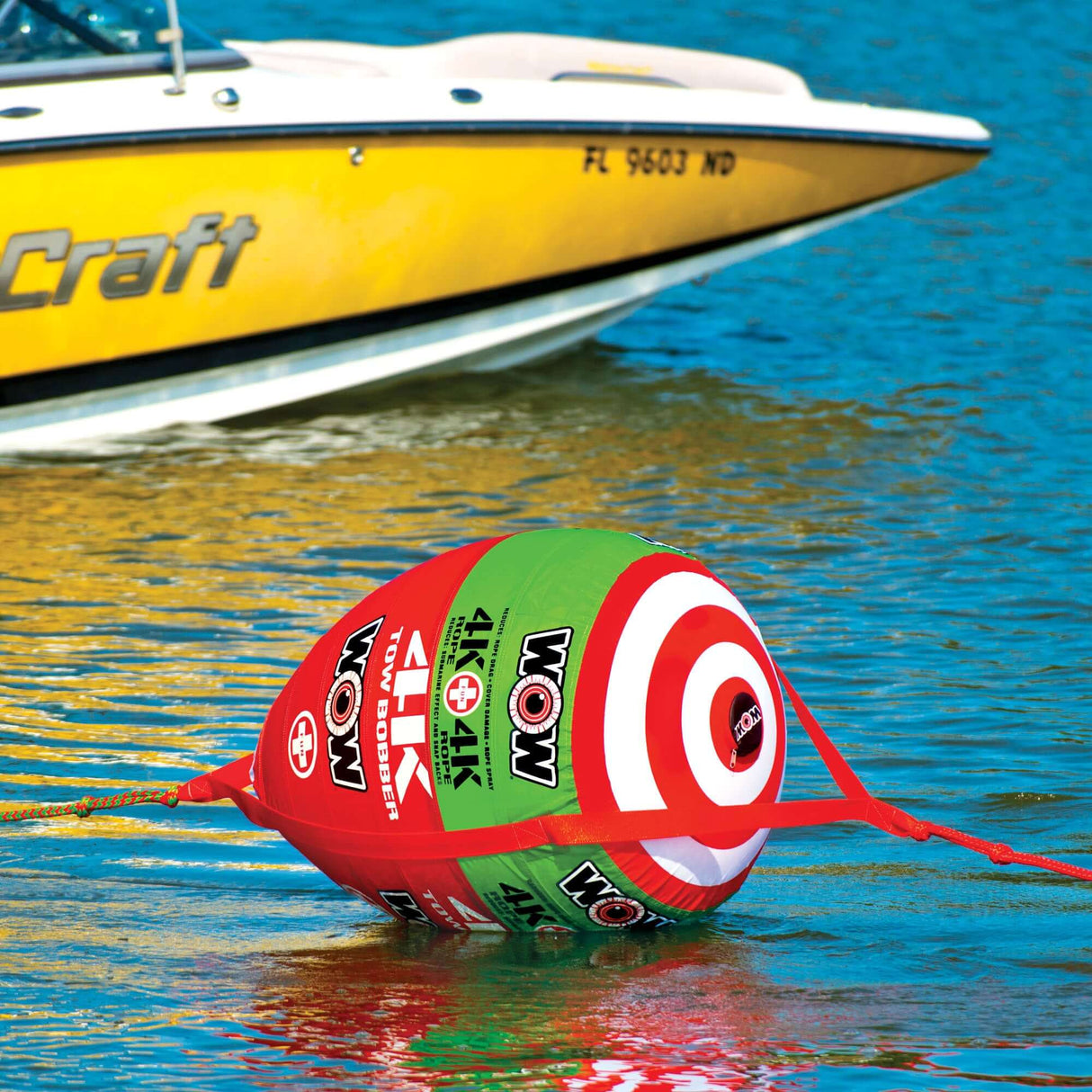 WOW Sports Tow Bobber To Be Connected To Towable Water Tubes (15-3000) by Jupiter Gear