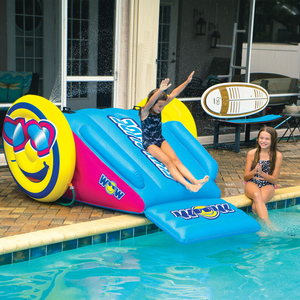 WOW Sports Fun Inflatable Water Slide with Sprinklers for In-Ground Pools (21-2360-WOW) by Jupiter Gear