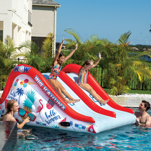 WOW Sports Big Kahuna Two-Lane Slide for In-Ground Pools (22-WSL-3893-WOW) by Jupiter Gear