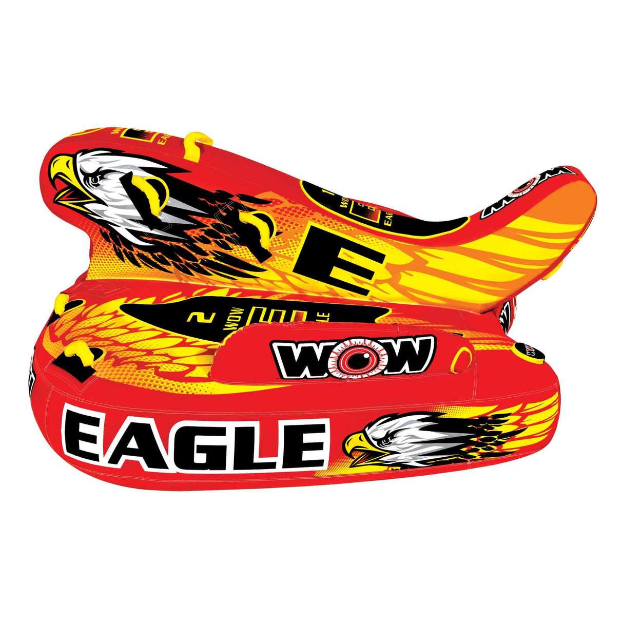 WOW Sports Wow Eagle 1-3 Person Hybrid Towable Water Tube For Pool and Lake by Jupiter Gear