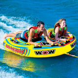 WOW Sports Macho 1-3 Person Towable Water Tube For Pool and Lake (16-1030) by Jupiter Gear