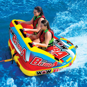 WOW Sports Big Bubba Hi Vis 2 Person Towable Water Tube For Pool and Lake by Jupiter Gear