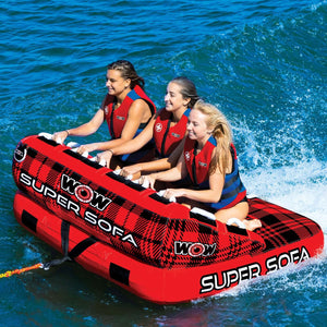 WOW Sports Super Sofa 1 to 3-Person Towable (21-1040) by Jupiter Gear