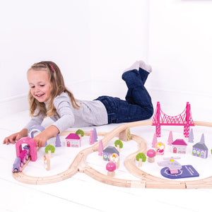Fairy Town Train Set by Bigjigs Toys US