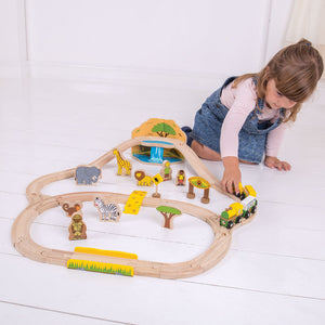 Safari Train Set by Bigjigs Toys US