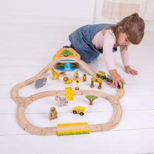 Safari Train Set by Bigjigs Toys US