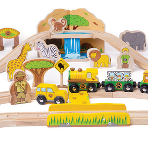 Safari Train Set by Bigjigs Toys US