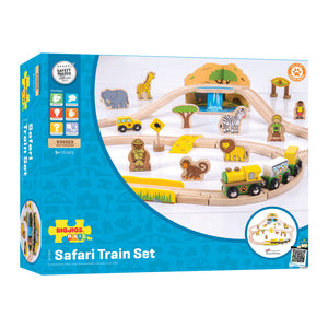 Safari Train Set by Bigjigs Toys US