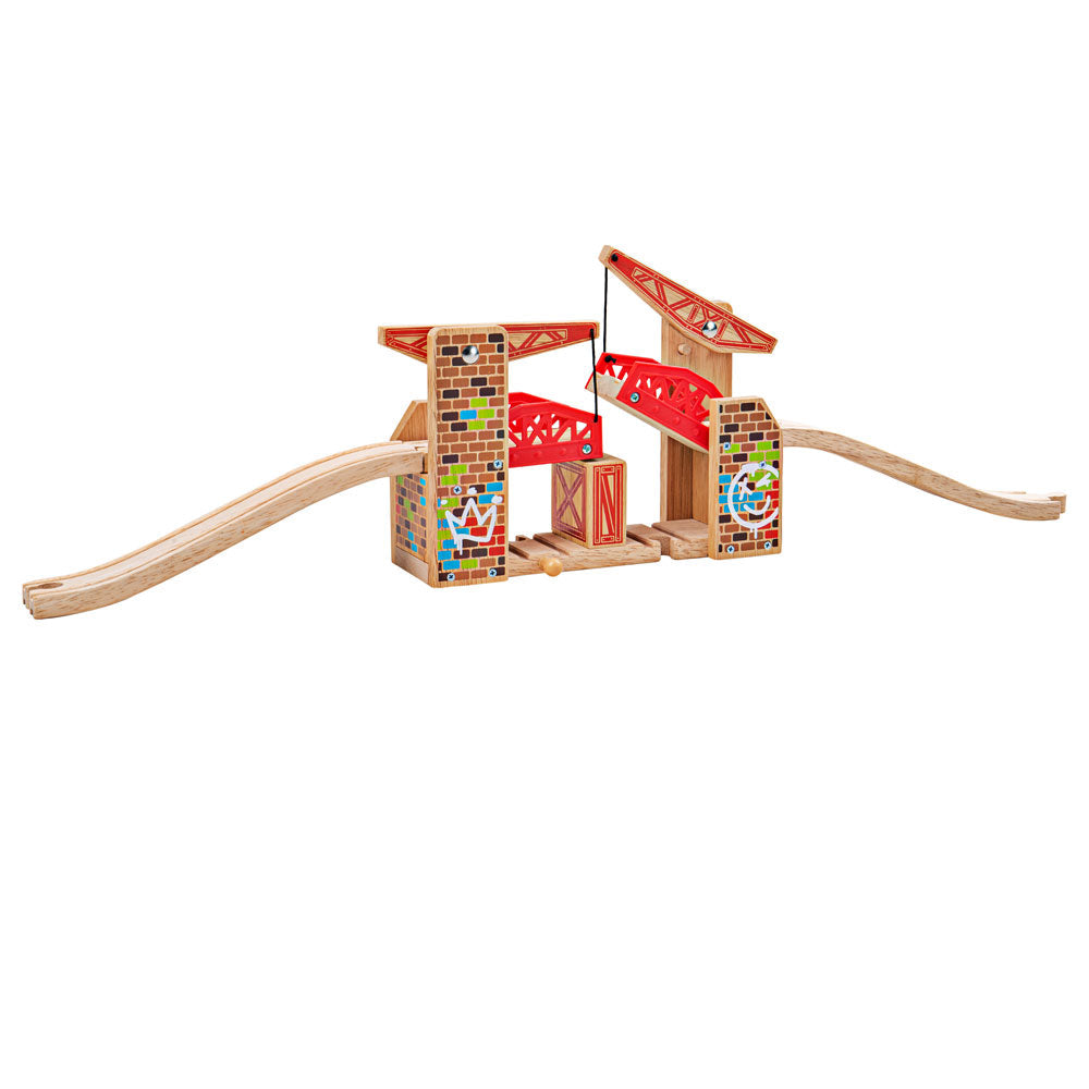 Double Lifting Graffiti Bridge by Bigjigs Toys US