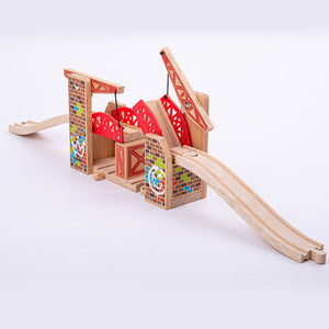 Double Lifting Graffiti Bridge by Bigjigs Toys US