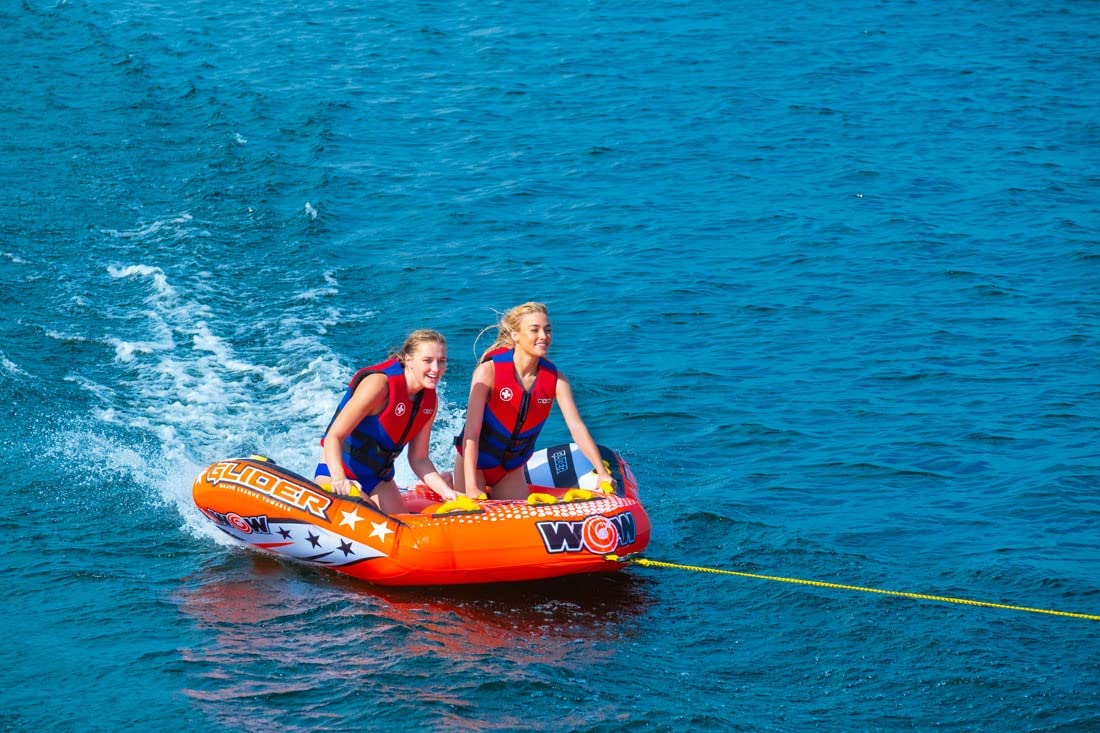 WOW Sports Glider 2 Person 2P Towable with Flex Seating (22-WTO-3966) by Jupiter Gear