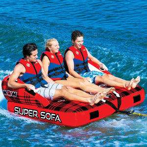 WOW Sports Super Sofa 1 to 3-Person Towable (21-1040) by Jupiter Gear