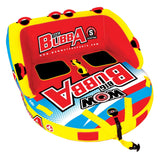 WOW Sports Big Bubba Hi Vis 2 Person Towable Water Tube For Pool and Lake by Jupiter Gear