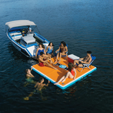 WOW Sports 8'x8'x6" Drop Stitch Vacation Station Dock with Deckpad by Jupiter Gear