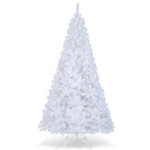 8 ft  White Artificial PVC Christmas Tree with Stand