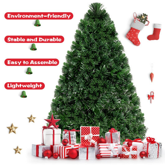 3' / 4' / 5' / 6' Fiber Optic Artificial PVC Christmas Tree-4 ft