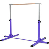 Adjustable Gymnastics Horizontal Bar for Kids-Purple