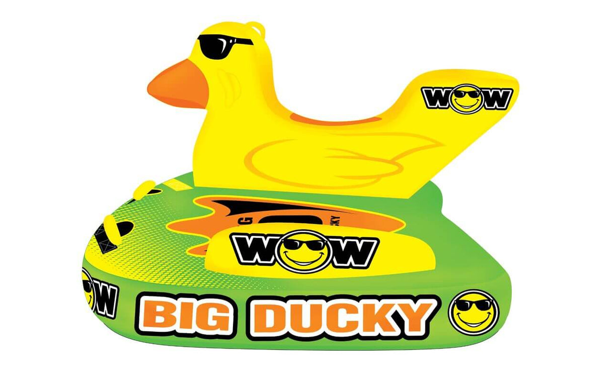 WOW Sports Big Ducky 3 Person Towable Water Tube For Pool and Lake (18-1140) by Jupiter Gear