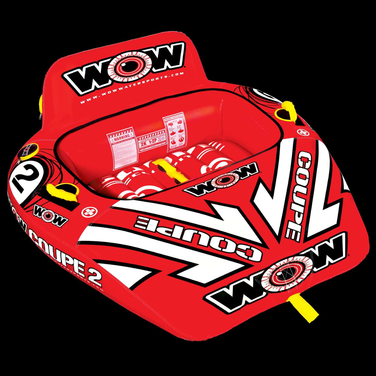 WOW Sports 2 Person Coupe Cockpit Towable Water Tube For Pool and Lake (15-1030) by Jupiter Gear