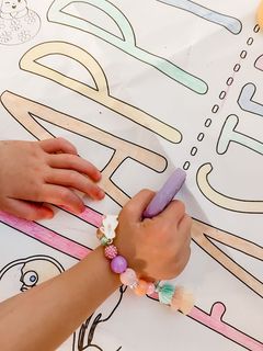 Easter Coloring Tablecloth by Creative Crayons Workshop