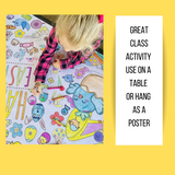 Easter Coloring Tablecloth by Creative Crayons Workshop