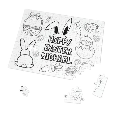 Personalized Coloring Puzzle: Easter Theme by Creative Crayons Workshop