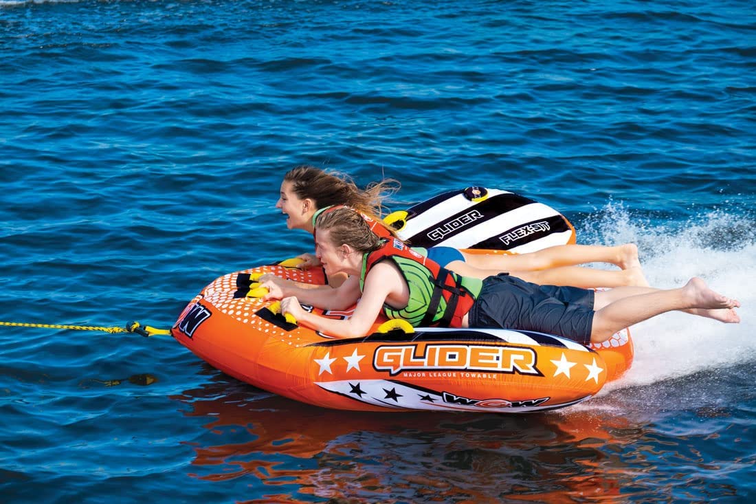 WOW Sports Glider 2 Person 2P Towable with Flex Seating (22-WTO-3966) by Jupiter Gear