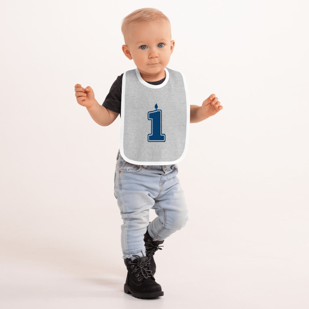 Aiden's Corner Embroidered Baby 1st Birthday Bib