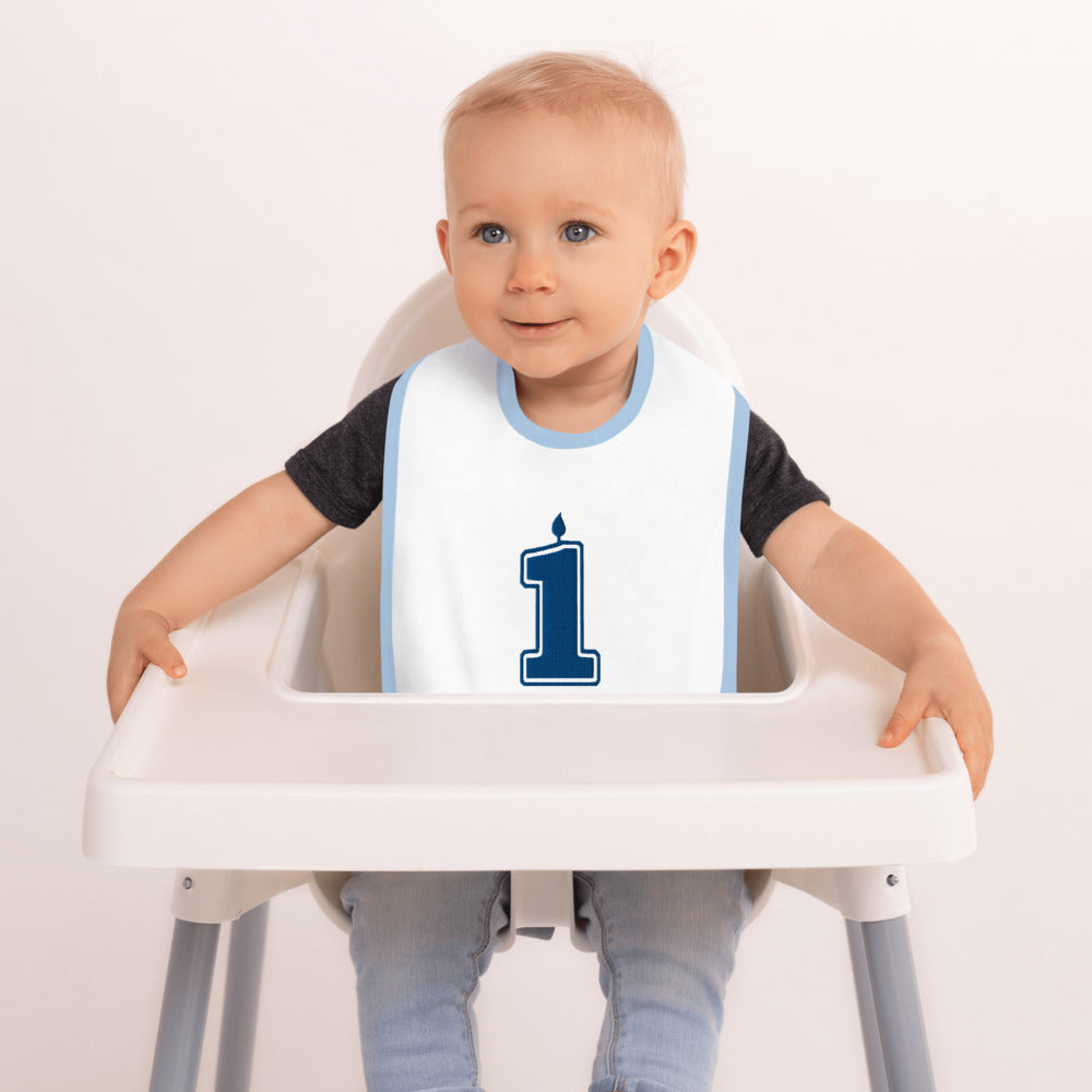 Aiden's Corner Embroidered Baby 1st Birthday Bib