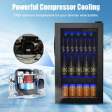 120 Can Beverage Mini Refrigerator with Glass Door