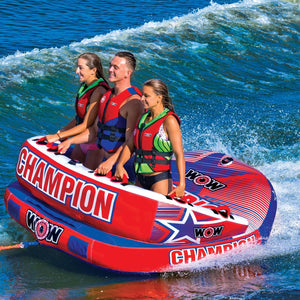 WOW Sports Champion 3-Person Towable (21-1010) by Jupiter Gear