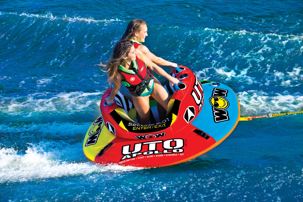 WOW Sports Uto Apollo 2 Person Towable Water Tube For Pool and Lake (18-1090 ) by Jupiter Gear