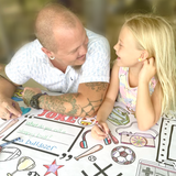 Father's Day Coloring Tablecloth by Creative Crayons Workshop