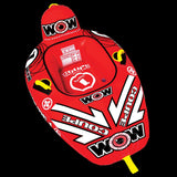 WOW Sports 1 Person Coupe Cockpit Towable Water Tube and Lounge Chair (15-1020) by Jupiter Gear