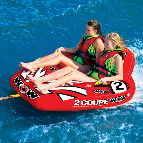 WOW Sports 2 Person Coupe Cockpit Towable Water Tube For Pool and Lake (15-1030) by Jupiter Gear