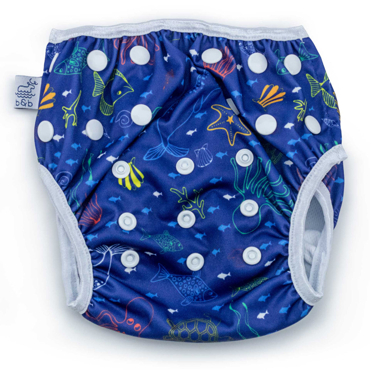 Sea Friends Nageuret Premium Reusable Swim Diaper, Adjustable 0-3 Years by Beau & Belle Littles