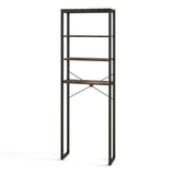 4-Tier Freestanding Over the Toilet Storage Rack-Rustic Brown