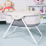 Portable Newborn Rocking Foldaway Baby Bassinet Crib-Gray