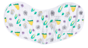 Gift Set: illinois Baby Muslin Swaddle Blanket and Burp Cloth/Bib Combo by Little Hometown