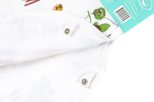 Gift Set: Ohio Baby Muslin Swaddle Receiving Blanket and Burp Cloth / Bib Combo by Little Hometown