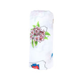 Gift Set: Pennsylvania Baby Muslin Swaddle Blanket and Burp Cloth/Bib Combo by Little Hometown