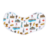 Gift Set: Philadelphia Baby Muslin Swaddle Blanket and Burp Cloth/Bib Combo by Little Hometown