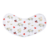 Gift Set: Virginia Baby Muslin Swaddle Blanket and Burp Cloth/Bib Combo (Floral) by Little Hometown