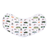 Gift Set: Washington D.C. Baby Muslin Swaddle Blanket and Burp Cloth/Bib Combo by Little Hometown